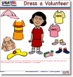 Image of the Dress a Volunteer game