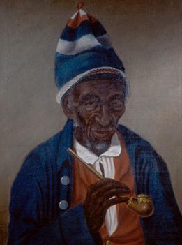 Georgetown artist James Alexander Simpson painted this portrait of Yarrow Mamout in 1822. An enslaved African American, probably from Guinea, Yarrow signed his name on records following the Muslim convention of putting the last name first. He is in all likelihood buried in the garden of the property he owned on Dent Place, in one of Washington, D.C.’s now exclusive neighborhoods, —Peabody Room, Georgetown Branch, DC Public Library  