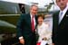 President George W. Bush met Ruth Campanario upon arrival in New Britain, Connecticut, on Thursday, June 12, 2003. Campanario has volunteered with several local organizations through the Retired and Senior Volunteer Program since 1990. 