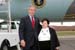 President George W. Bush met Dolly Yunkunis upon arrival in Wilkes-Barre, Pennsylvania, on Friday, October 22, 2004.  Yunkunis, 75, is an active volunteer at the Kingston Senior Center.