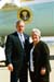 President George W. Bush met Dr. Joann Sanders upon arrival in Dallas, Texas, on Monday, March 8, 2004.  Sanders volunteers each summer at Camp John Marc, a special camp for children with serious illnesses and physical disabilities.