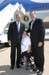 President George W. Bush met Larry Hawkins upon arrival in Dallas, Texas, on Tuesday, August 3, 2004.  Hawkins is an active volunteer with Ronald McDonald House of Dallas.  