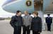 President George W. Bush met Jeff Kemp upon arrival in Appleton, Wisconsin, on Friday, October 15, 2004.  Kemp is an active volunteer with the Oshkosh and Omro school districts.