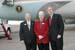 President George W. Bush presented the President’s Volunteer Service Award to Char and Roy Brady upon arrival in Great Falls, Montana, on Thursday, February 3, 2005.  The Bradys are active volunteers with the Cascade County Retired Senior Volunteer Program (R.S.V.P).