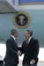 President George W. Bush met Al Smith upon arrival in Cedar Rapids, Iowa, on March 30, 2005.  Smith is a volunteer with a number of community organizations including the School/Community Partnership Program at the Cedar Rapids Community School District and the Cedar Rapids Kernels Baseball Club.