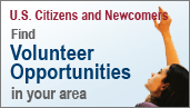 U.S. Citizens and Newcomers - Find Volunteer Opportunities in your area