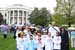 Desiree T. Sayle, Deputy Assistant to the President and Director of USA Freedom Corps, presented the President’s Volunteer Service Award to nine year old Morgan Rioux of Cub Scout Pack 20, Toms River,at the 2006 White House Easter Egg Roll on April 17, 2006.  Deciding to help others this holiday season, Rioux organized a hat and glove drive for children in Afghanistan and Iraq and enlisted his fellow scouts and classmates to help.  Within the first week, the collection bin at Walnut Street Elementary School contained more than 100 new hats and gloves. 