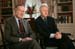Former Presidents George Bush and Bill Clinton film a public service announcement encouraging the American people to make cash donations to the tsunami relief effort through www.usafreedomcorps.gov in the White House Library Wednesday, Jan. 5, 2005. The public service announcement is expected to be released in the coming days.