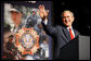 President George W. Bush waves as he acknowledges the applause from the audience at his address Wednesday, Aug. 20, 2008, to the Veterans of Foreign Wars National Convention in Orlando, Fla. President Bush thanked the members of the VFW for their work on behalf of America's veterans and their support in fighting the war on terror. White House photo by Eric Draper