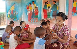 Child Friendly Space in Myanmar