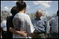 Vice President Dick Cheney talks with residents of a Gulfport, Mississippi neighborhood Thursday, September 8, 2005. The neighborhood was damaged by Hurricane Katrina, which hit both Louisiana and Mississippi on August 29th. White House photo by David Bohrer