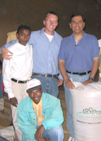 Director Vasquez meets members of the community where volunteer Nate Engle serves.