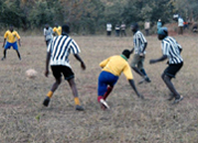 Zambians compete in Olson's HIV/AIDS soccer tournament