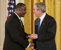 On February 22nd, President George W. Bush recognized Steve Ellis with the President’s Volunteer Service Award during the 80th celebration of African American History Month at the White House.