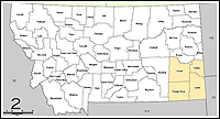 Map of Declared Counties for Disaster 1767