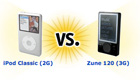 Prizefight: iPod Classic vs. Zune 120
