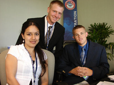 3 Youth volunteers at IUPUI event