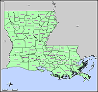 Map of Declared Counties for Emergency 3260
