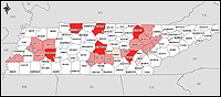 Map of Declared Counties for Disaster 1441