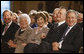 President George W. Bush and Mrs. Laura Bush are joined by his parents, former President George H. W. Bush and Mrs. Barbara Bush, during a reception in the East Room at the White House Wednesday, Jan. 7, 2008, in honor of the Points of Light Institute. President Bush's brother Neil is seen at far-left. White House photo by Eric Draper
