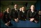 Cadets from the New Mexico Military Institute listen as President George W. Bush delivers remarks on the war on terror at the Roswell Convention Center in Roswell, N.M., Thursday, Jan. 22, 2004.  White House photo by Eric Draper