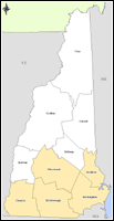 Map of Declared Counties for Emergency 3177