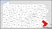 Map of Declared Counties for Disaster 1538