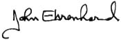 [graphic] signature of John Ehrenhard