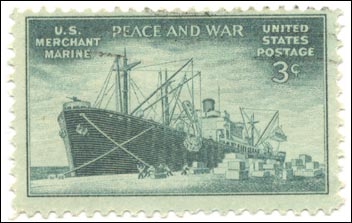 [Photo] U.S. Merchant Marine Commemorative Stamp.
