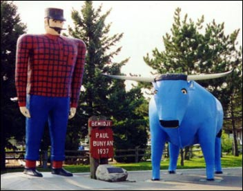 [Cover photo] Paul Bunyan and Babe