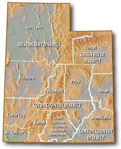 Utah BLM Field Office Map