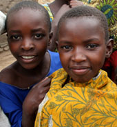 Photo of two young girls in Tanzania. Source: Bonnie J. Gillespie/Johns Hopkins Bloomberg School of Public Health/Center for Communication Programs (CCP)