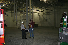 Rob Wilcox checks out OEC's new facility in progress