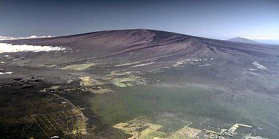 View of Manua Loa Volcano, Hawaii, looking WSW