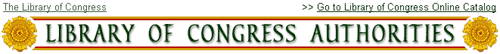 Image of the Library of Congress Online Catalog Title Banner