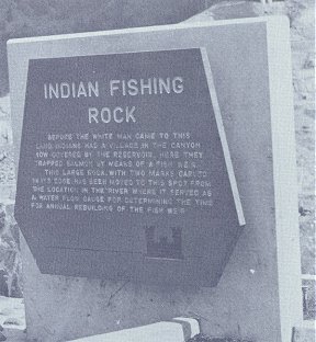 Indian Fishing Rock Marker
