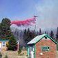 Slurry drop, Commissary Ridge Fire near Kemmerer, Wyoming.