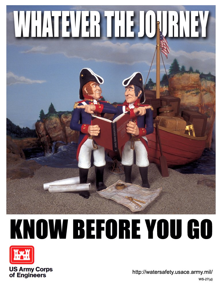 Image of WS_27 Lewis and Clark-themed Boating Safety Posters