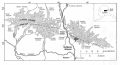 Map of Glaciers of Alaska Range (click for enlarged version; 87 Kbytes)