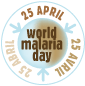 World Malaria Day Button.  Click here to view the Roll Back Malaria Web Site
