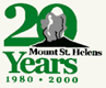 Logo- Forest Service celebration logo- 20th anniversary of eruption- 1980-2000