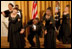 Students from the Duke Ellington School of Arts perform for the President at the Celebration of African-American Music, History and Culture in the East Room May 28, 2002.