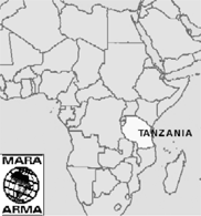 Image of a regional map of Tanzania.