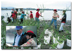 Photo Collage of Corps Volunteers at work