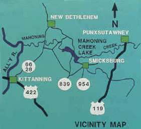 Graphical Image of Vicinity Map of Woodcock Creek Lake