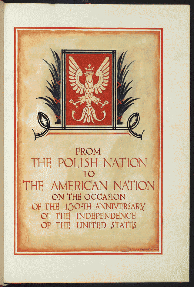 Polish Declarations of Admiration and Friendship for the United States