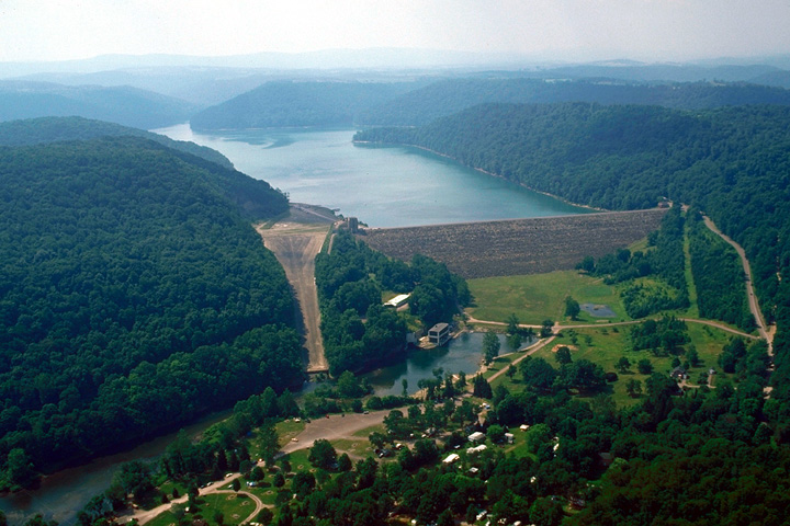 Aerial image of Youghiogheny River Lake