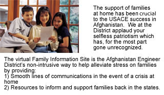 Afghan Engineer District Family Information