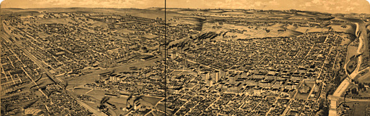 Perspective map of Fort Worth, Tex. 1891. H. Wellge, sk 