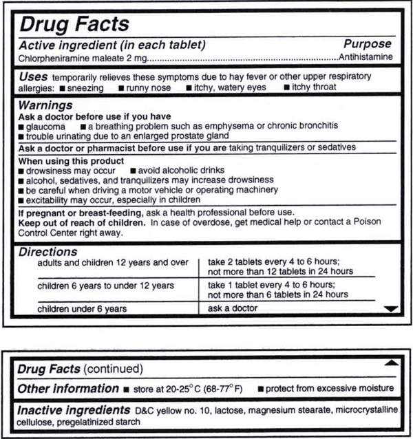 Drug label with Drug Facts sections